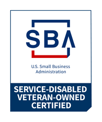 SBA Service-Disabled Veteran-Owned Small Business Certified badge